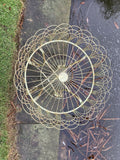 LARGE GREEN METAL JARDINIERE PLANT STAND PLANTER GARDEN / INDOOR ORNAMENT