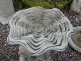STONE GARDEN FLUTED BIRD BATH TOP ONLY REPLACEMENT FEEDER ORNAMENT