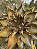TALL RUSTY METAL LARGE DAHLIA FLOWER STAKE GARDEN STEEL SUPPORT