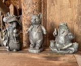 SET OF MINI RESIN BEATRIX POTTER - TOM KITTEN JEREMY FISHER BENJAMIN BUNNY FIGURES