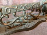 GREEN CAST IRON TERRIER DOG BOOT / SHOE SCRAPER METAL GARDEN DOORSTEP ORNAMENT