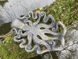 CAST IRON OCTOPUS DISH GARDEN / INDOOR ORNAMENT