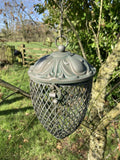 HANGING METAL ACORN SHAPED BIRD PEANUT FEEDER GARDEN ORNAMENT
