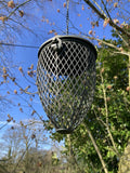 HANGING METAL ACORN SHAPED BIRD PEANUT FEEDER GARDEN ORNAMENT