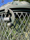 HANGING METAL ACORN SHAPED BIRD PEANUT FEEDER GARDEN ORNAMENT