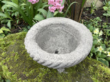 STONE GARDEN SMALL RUSTIC CIRCULAR ALPINE SEMPERVIVUM PLANTER