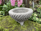 STONE GARDEN SMALL RUSTIC CIRCULAR ALPINE SEMPERVIVUM PLANTER