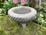 STONE GARDEN SMALL RUSTIC CIRCULAR ALPINE SEMPERVIVUM PLANTER