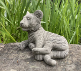 STONE GARDEN LYING TIGER ORNAMENT STATUE