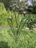COLOURED METAL CALLA LILY FLOWER STAKE GARDEN ORNAMENT