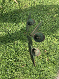 COLOURED METAL CALLA LILY FLOWER STAKE GARDEN ORNAMENT