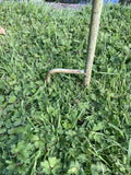 METAL GREEN BIRD FEEDER STAKE GARDEN SUPPORT BIRD BATH