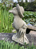 STONE GARDEN SMALL ‘PUDDLES’ DUCK / DUCKLING STATUE ORNAMENT
