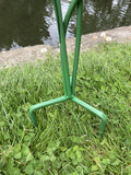 COLOURED METAL YELLOW SUNFLOWER FLOWER CLUSTER STAKE GARDEN ORNAMENT 🌻