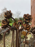 SET OF 3 METAL GARDEN 1.5M TALL ROSE GARDEN STAKES PLANT SUPPORTS