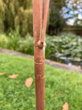 METAL SNOWDROP BELLS BIRD GARDEN STAKE DECORATION