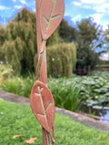 METAL SNOWDROP BELLS BIRD GARDEN STAKE DECORATION