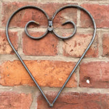 SET OF 3 RUSTY METAL WALL LOVE HEART PLAQUES VALENTINES GIFT