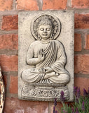 STONE GARDEN ZEN MEDITATION BUDDHA WALL PLAQUE ORNAMENT