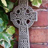 STONE GARDEN CELTIC CROSS KNOT WALL PLAQUE ORNAMENT