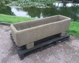 STONE GARDEN VERY LARGE RUSTIC OLD STYLE HORSE TROUGH PLANTER