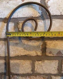 SET OF 5 RUSTY METAL SHEPHERDS CROOKS HOOKS GARDEN STAKES PLANT SUPPORTS