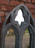 STONE GARDEN EXTRA LARGE GOTHIC ARCH MIRROR WALL PLAQUE
