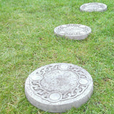 STONE GARDEN SET OF 3 CELTIC KNOT STEPPING STONES