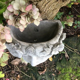 STONE GARDEN LADY FACE WALL PLANTER POCKET PLAQUE ORNAMENT