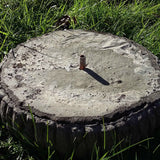 STONE GARDEN SPARROWS LOG BIRD BATH