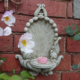 STONE GARDEN PRETTY WALL CANDLE SCONCE