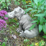 STONE GARDEN SITTING HIPPOPOTAMUS HIPPO STATUE ORNAMENT