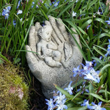 STONE GARDEN SMALL BABY IN HANDS ORNAMENT MEMORIAL