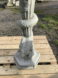 STONE GARDEN LARGE SERPENT BIRD BATH FEEDER ORNAMENT