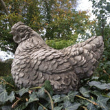 STONE GARDEN NESTING CHICKEN ORNAMENT STATUE