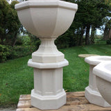 STONE GARDEN OCTAGONAL PLINTH PEDESTAL STAND COLUMN ORNAMENT