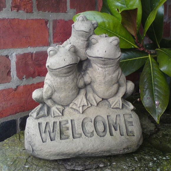 STONE GARDEN WELCOME FROGS ORNAMENT