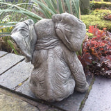 STONE GARDEN LUCKY CRYING ELEPHANT ORNAMENT STATUE