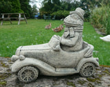 STONE GARDEN TOAD ON THE ROAD - WIND IN THE WILLOWS ORNAMENT STATUE