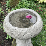 STONE GARDEN RUSTIC BIRD BATH FEEDER