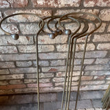 Rusty metal garden stakes plant supports holders ferney Heyes garden products Audlem cheshire gardening