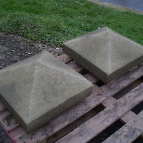 Stone Capping Pyramid STONE GARDEN PAIR OF PYRAMID PIER CAPS FINIALS COPINGS PILLARS – Ferney ...