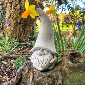 Mini gonk garden ornament Gnome statue stone 