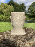 Stone Garden Small Moai Head Planter Ornament