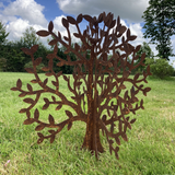 RUSTY METAL 3D TREE ORNAMENT GARDEN ORNAMENT STATUE SCULPTURE