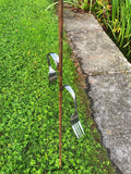 METAL GARDEN SPOON FLOWER PLANT STAKE CUTLERY FORK ORNAMENT SUPPORT