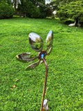 METAL GARDEN SPOON FLOWER PLANT STAKE CUTLERY FORK ORNAMENT SUPPORT