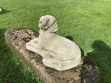 STONE GARDEN LARGE LYING LABRADOR DOG STATUE ORNAMENT COLLECTION ONLY