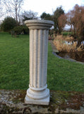 STONE GARDEN COLUMN STAND PEDESTAL SCROLL PLINTH ORNAMENT