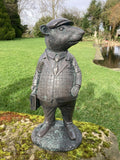 LARGE RESIN GARDEN MR RAT STATUE RATTY ORNAMENT WIND IN THE WILLOWS